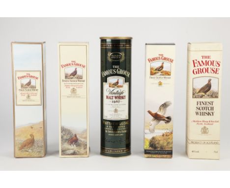 ONE BOXED 70CL BOTTLE OF MATTHEW GLOAG AND SON "FAMOUS GROUSE VINTAGE MALT WHISKY" 1987 aged 12 years and oak matured in prin