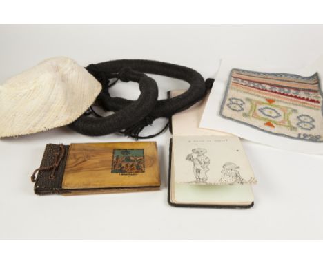 AUTOGRAPH BOOK INCLUDING INCLUDING SOLDIERS AUTOGRAPHS, POEMS ETC CIRCA 1913 COLLECTED BY NURSE FISHER during her service at 