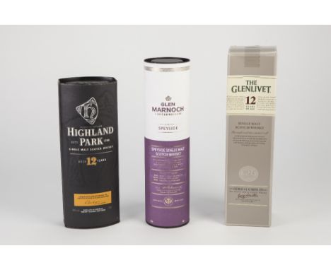 GLEN MARNOCK 70cl BOTTLE OF LIMITED RELEASE SPEYSIDE SINGLE MALT SCOTCH WHISKY in card tube, THE GLENLIVET BOXED 70cl BOTTLE 