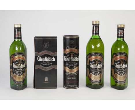 TWO BOXED BOTTLES OF GLENFIDDICH 'SPECIAL OLD RESERVE' SIGNLE MALT SCOTCH WHISKY 50 cl and 35 cl TWO UNBOXED 70CL BOTTLES  an