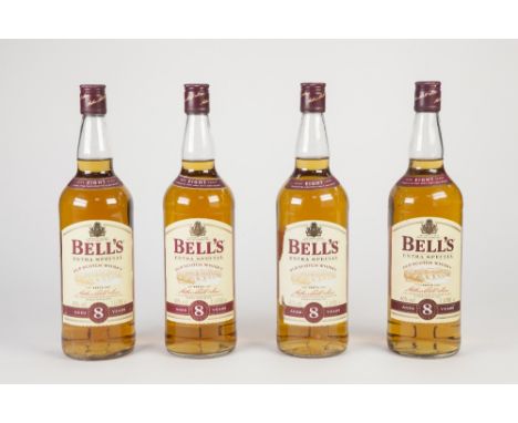 FOUR 1 LITRE BOTTLES OF BELLS EXTRA SPECIAL OLD SCOTCH WHISKY, 8 YEARS OAK AGED, 40% VOL (4)
