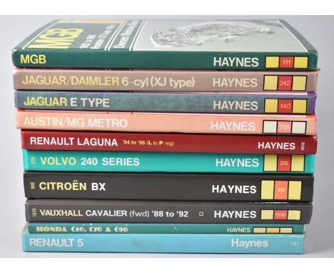 A Collection of Ten Various Volumes Haynes Owners Workshop Manual 