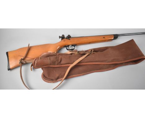 A Vintage Milbro Diana G46 .22 Calibre Air Rifle with Canvas Carrying Bag 
