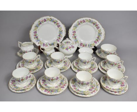 A Collection of Coalport Maytime Pattern Teawares to Comprise Eight Cups, Eight Saucers, Six Side Plates, Two Smaller Side Pl