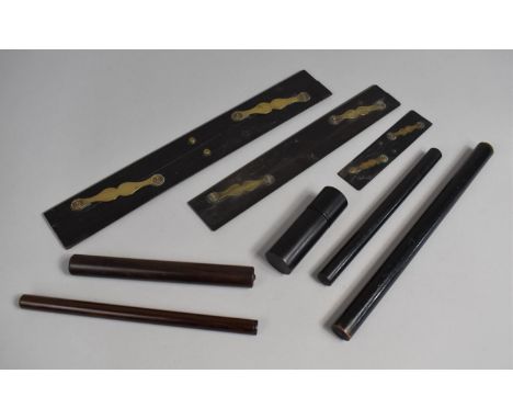 A Collection of Various Roller Rulers, Parallel Rulers Etc 