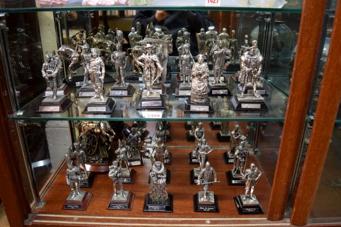 A collection of thirtytwo Royal Hampshire pewter figures, comprising