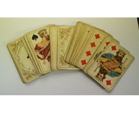 A set of 19th century playing cards.  