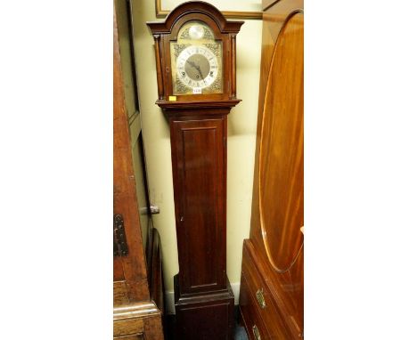 A circa 1920 mahogany small longcase clock, 168cm high.
