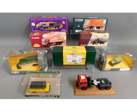 Eight boxed Corgi diecast vehicles 22502, 71101, 16002, 26101, C94915, D98013, D981 &amp; 12302 with one Mabstabsmodell truck