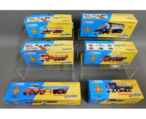 Six boxed Corgi Classics diecast Famous Hauliers