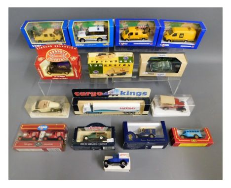 A quantity of mixed boxed diecast vehicles including Corgi 91644, 91820 (2), 96765, Vanguards VA8001, Solido (2) &amp; Lledo 