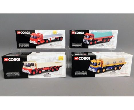 Four boxed Corgi diecast trucks 29401, 29101, 29102 &amp; 29201