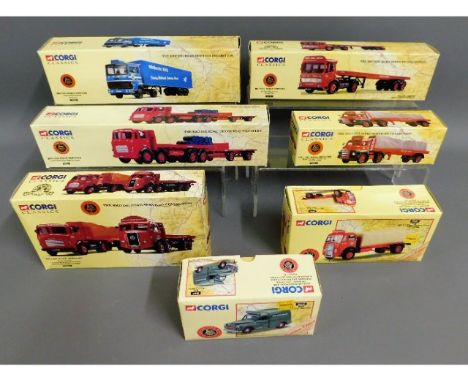 Seven boxed Corgi Classics commercial diecast vehicles 22101, 23001, 24601, 19901, 06507 &amp; 31001