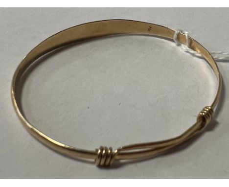 18CT GOLD BANGLE - APPROX 4.7 GRAMS