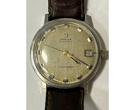 VINTAGE OMEGA SEAMASTER AUTOMATIC WITH LEATHER STRAP