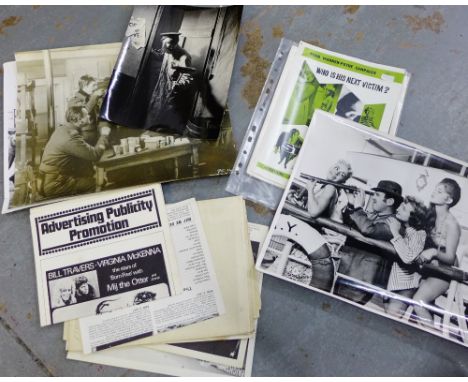 Vintage movie posters etc., to include 'The Strangler' (a lot) 