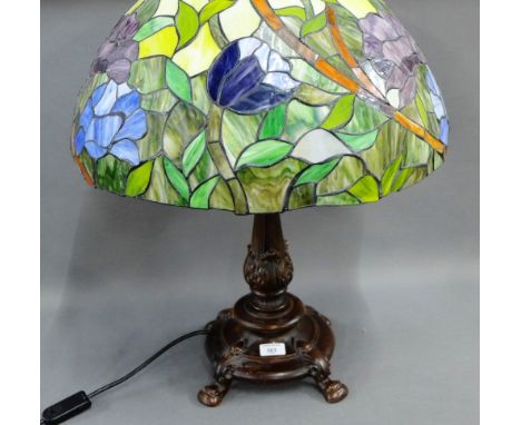Tiffany style lamp base and shade