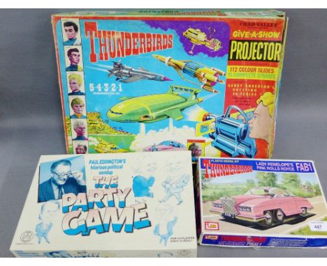 Chad Valley 'Thunderbirds' 'Give a Show' projector with slides (boxed), together with Thunderbirds, Lady Penelope Pink Rolls 