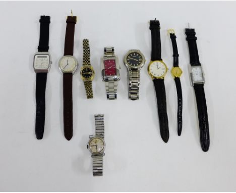 A quantity of vintage and later wristwatches (a lot) 