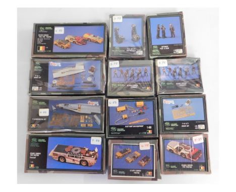 Thirteen Verlinden boxed 1:48 &amp; 1:72 scale model kits, present as unused &amp; complete