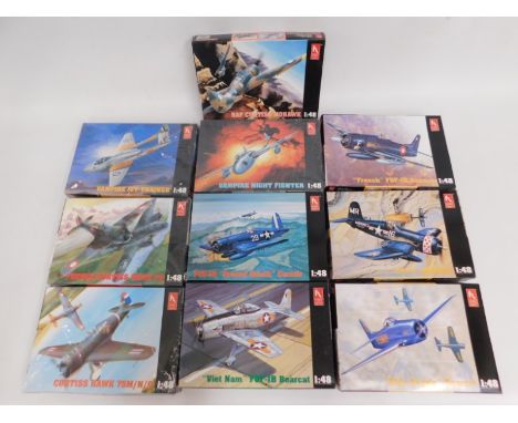 Ten boxed Hobby Craft 1:48 scale model aircraft kits, present as unused &amp; complete