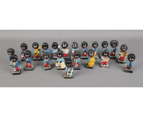 A good collection of approx. 20 Robertson's Golly figures, almost all formed as various musicians. Many are chipped, some exa