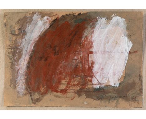 ALBERT RÀFOLS CASAMADA (Barcelona, 1923-2009)."Yucatán 3", 1987.Mixed media on Kraft paper adhered to cardboard.Signed and da