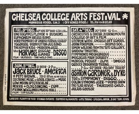 VINTAGE CHELSEA COLLEGE ARTS FESTIVAL POSTER
75x102cm