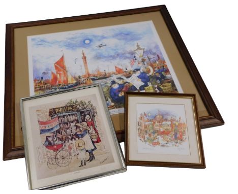 Colin Carr (1929-2002). Phillips, artist signed limited edition coloured print, 21/200, signed and dated 1977, 28cm x 24cm, 1