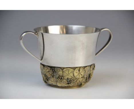 A silver Royal Commemorative porringer for the Christening of Prince William by Stuart Devlin, London 1982, numbered 113, of 