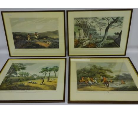 Shooting and Hunting Scenes, five colour re-prints after Samuel Howitt after engraving by J Clark & H Merke 44cm x 54cm (5)  