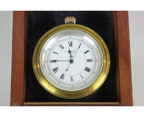 An early 20th century marine deck chronometer timepiece by Newsome &amp; Co, in silver case, maker Isaac Jabez Theo Newsome, 