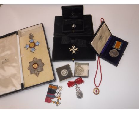 A collection of medals awarded to Lady Northcliffe formerly Miss Mary Elizabeth Milner, later Lady Mary Hudson wife of newspa