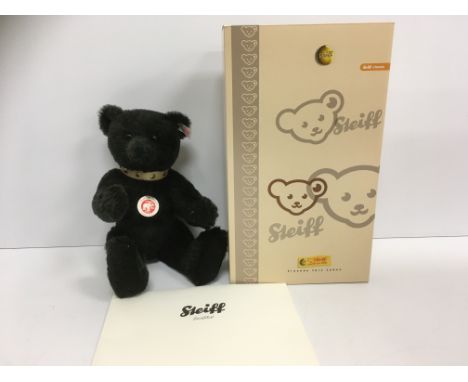 A Steiff 2008 teddy bear with studded leather collar No.'d 1230 of 2008 with certificate and box together with limited editio