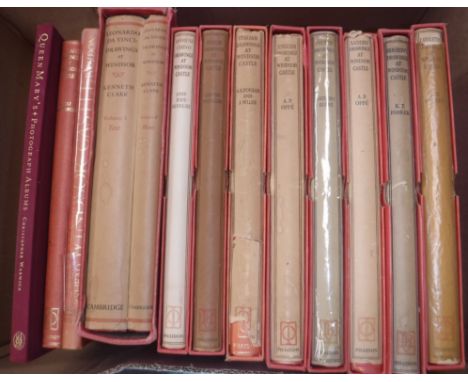 A collection of twelve volumes "...Drawings in the Royal Library at Windsor Castle", published Phaidon Press, all with tooled