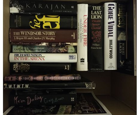 Four boxes of various books to include T.E. LAWRENCE "Seven Pillars of Wisdom" published Jonathan Cape 1935, tooled and gilde