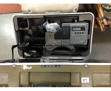 A Panasonic video camera