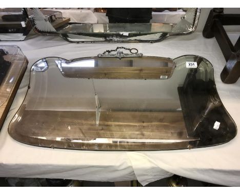 An art deco bevel edged mirror