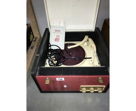 A 1960's Ekco record player