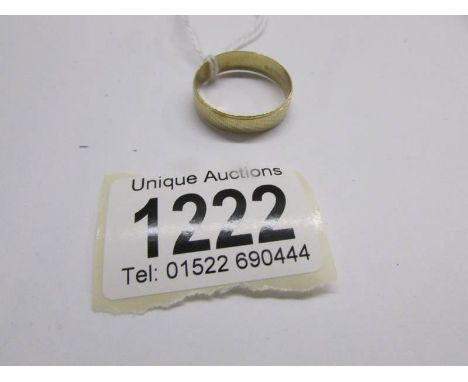 A 14ct gold band ring marked 'Altinbas 585', approximately 4 grams, size Z.