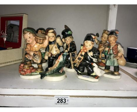 A collection of German figures including Friedel &amp; Goebel etc.