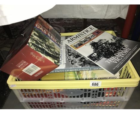 A collection of books on First &amp; Second World War &amp; quantity of First World War postcard booklets
