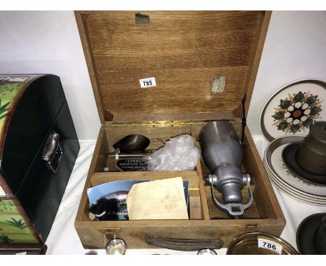 A 'Speedy' moisture tester by Thomas Ashworth &amp; Co. Ltd. In wood case