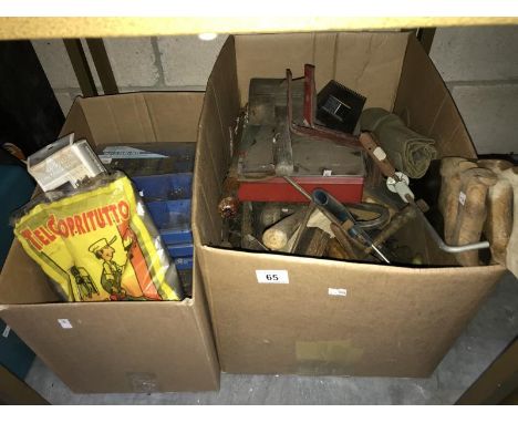 2 boxes of hand tools