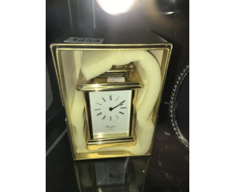 A boxed Rapport 14 day carriage clock.