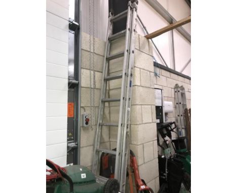 An aluminium step ladder