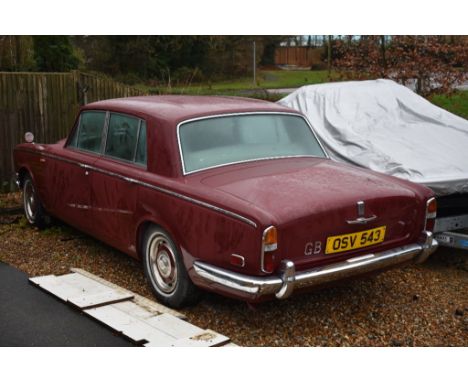 A 1972 Rolls Royce Silver Shadow Series I, registration number OSV 543, Regency red. The Silver Shadow has had a resurgence o