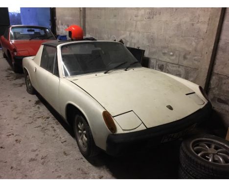 EXTRA LOT:  A 1972 Porsche 914 project, registration number PHJ 340K, white. This 914 project was imported in 1997 and was re