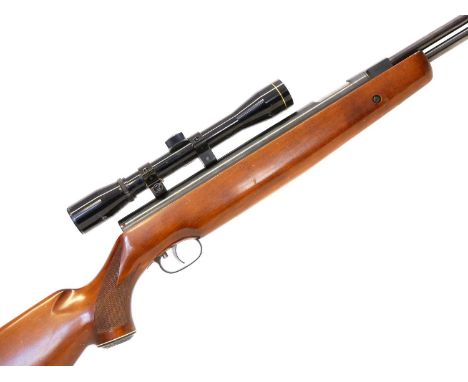 Weihrauch HW77 .22 rifle with scope Weihrauch HW77 .22 rifle, 18inch barrel, serial number 1014775, fitted with a Nikko Stirl