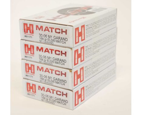80 rounds Hornady 30-06 M1 Garand 168gr ELD-Match ammunition 80 rounds Hornady 30-06 M1 Garand 168gr ELD-Match ammunitionUK F